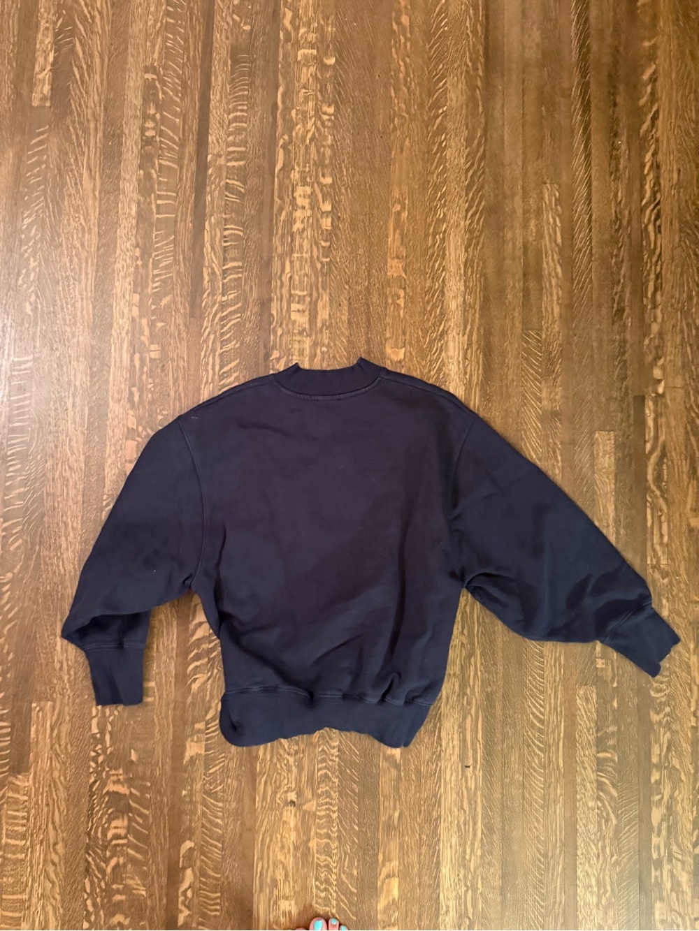 Anine Bing Logo Navy Sweater- size large - Picture 7 of 7